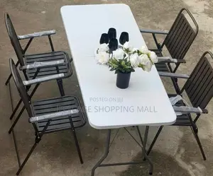 Folding Table and 4 Chairs Set