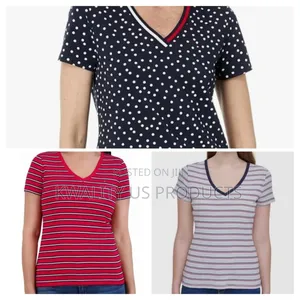 Tommy Hilfiger Women's v-Neck T-Shirt - Small and Medium Sizes