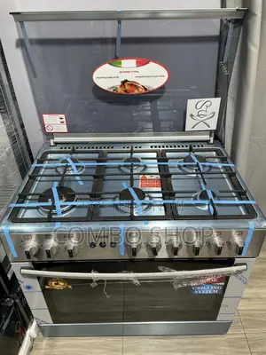 Volcano 60 by 90, 6 Burner With Oven and Grill - Gas Cooker