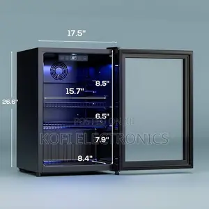 Optm-Kvc90 Showcase Fridge With Clear Glass Display Door