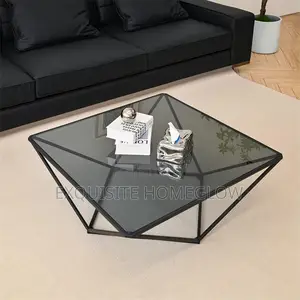 Italian Minimalist Tempered Glass Coffee Table(90cmx90cm)