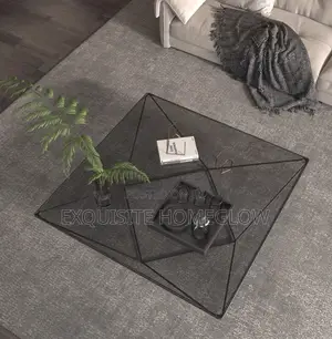 Italian Minimalist Tempered Glass Coffee Table(90cmx90cm)