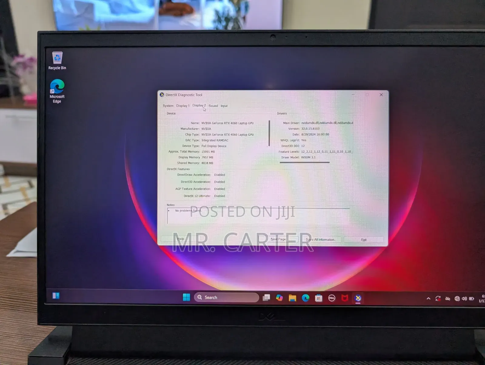 New Laptop Dell G15 5535 16GB Intel Core i7 SSD 1T