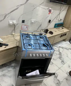 Super Fast Volcano 50×50 Gas Cooker | 4 Burners, Oven Grill | Silver