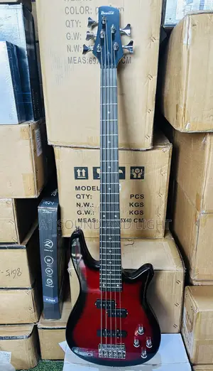 Ibanez Gio 5 Strings Passive Bass Guitar[Red]