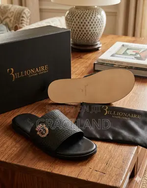 This Is Original Pure Real Leather Men Sandals Slipper Available Stock