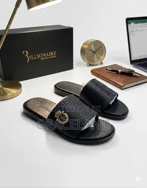 This Is Original Pure Real Leather Men Sandals Slipper Available Stock