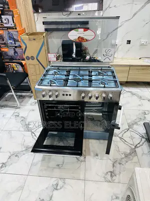 5b 60/90 Gas Cooker Oven Grill Midea Tech Grey