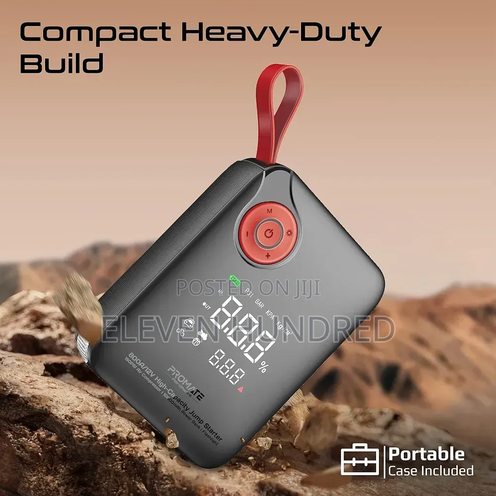 Power Bank (Heavy-Duty Car and Motorcycle Jump Starter.)