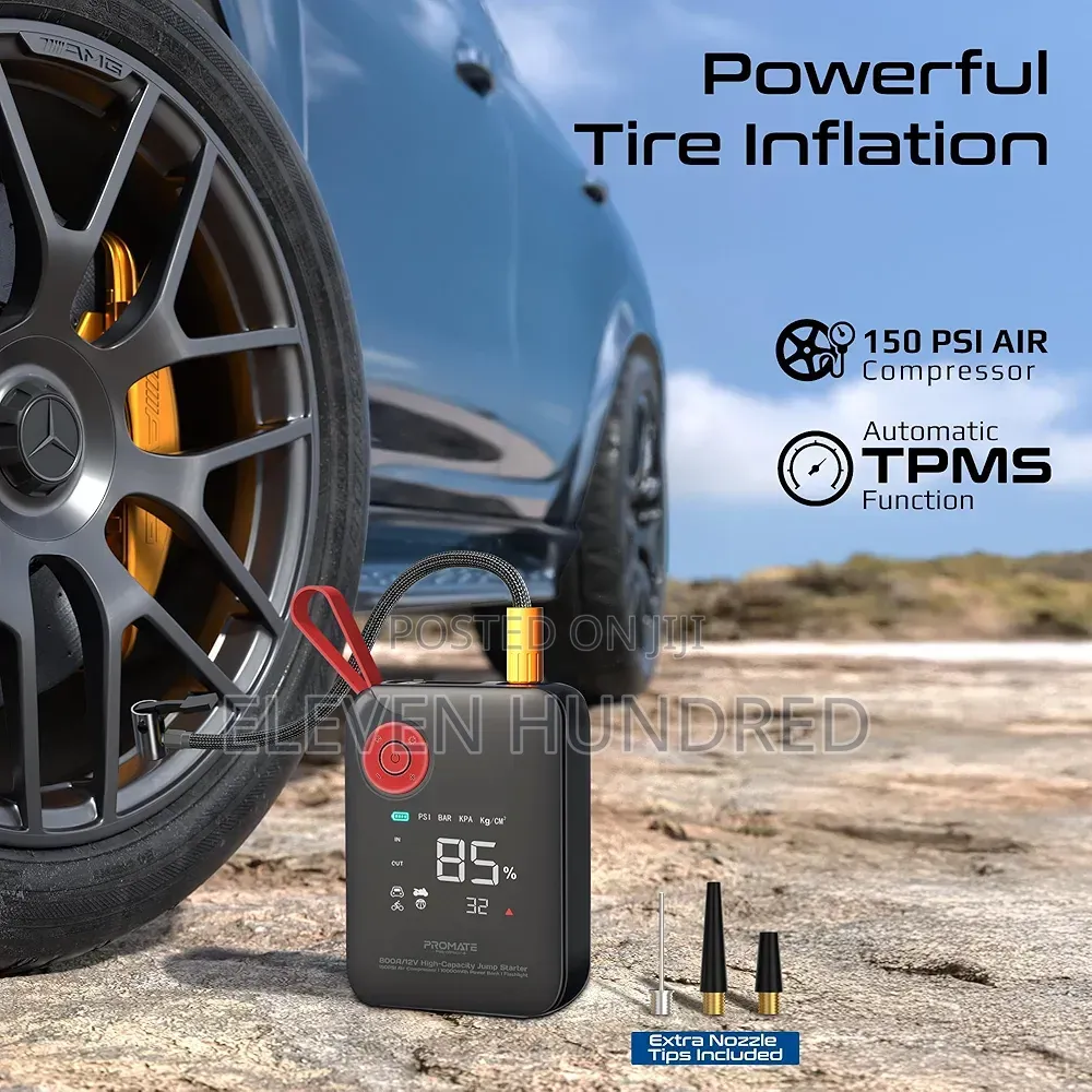 Power Bank (Heavy-Duty Car and Motorcycle Jump Starter.)