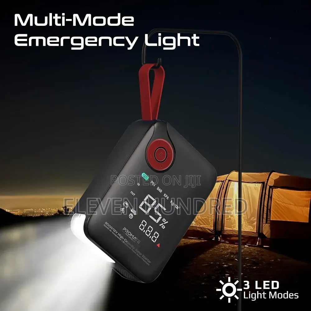Power Bank (Heavy-Duty Car and Motorcycle Jump Starter.)
