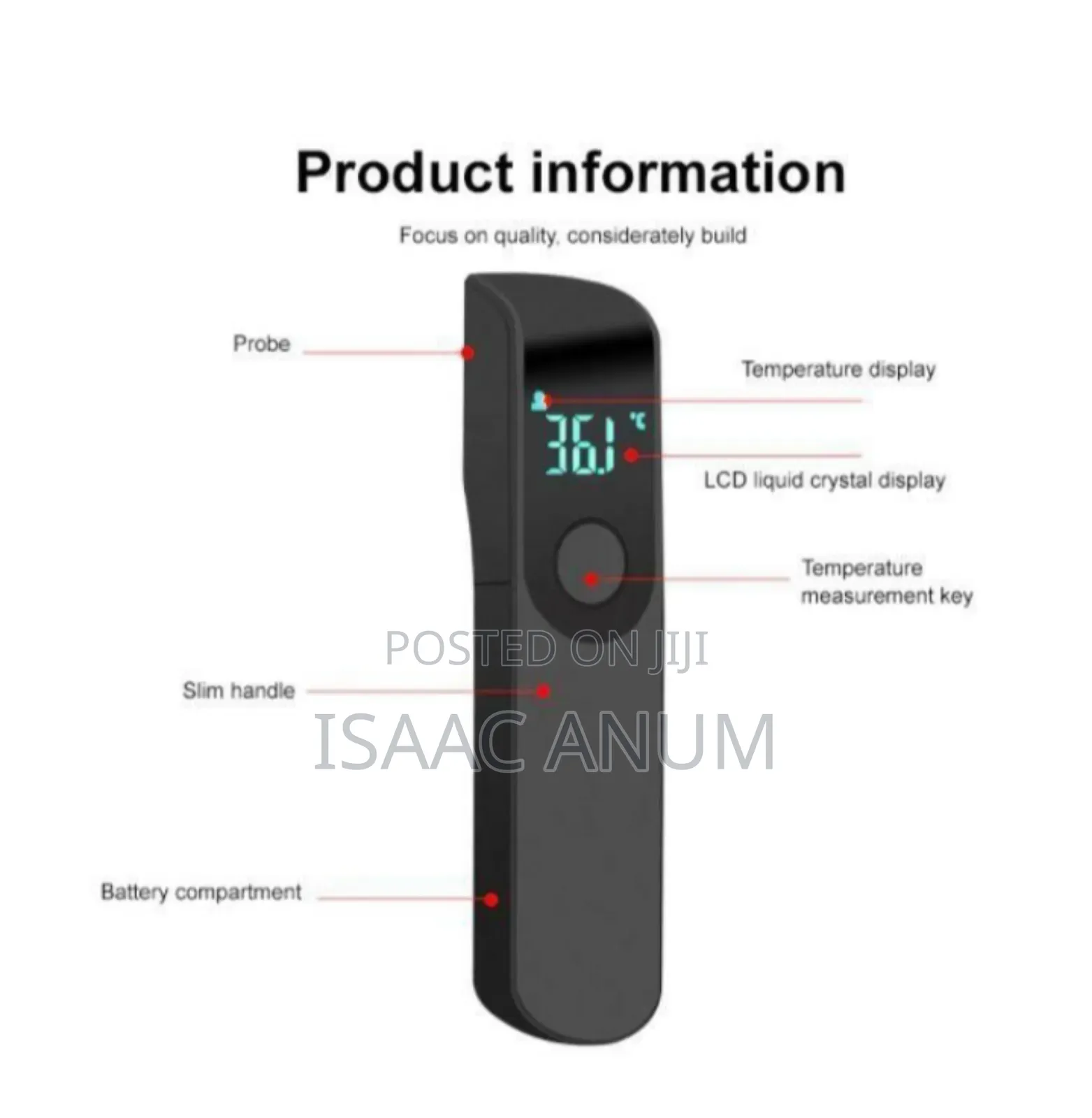 Infrared Digital Forehead Thermometer