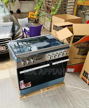 Authentic Mediatech Freestanding 5 Gas Burner With Grill.