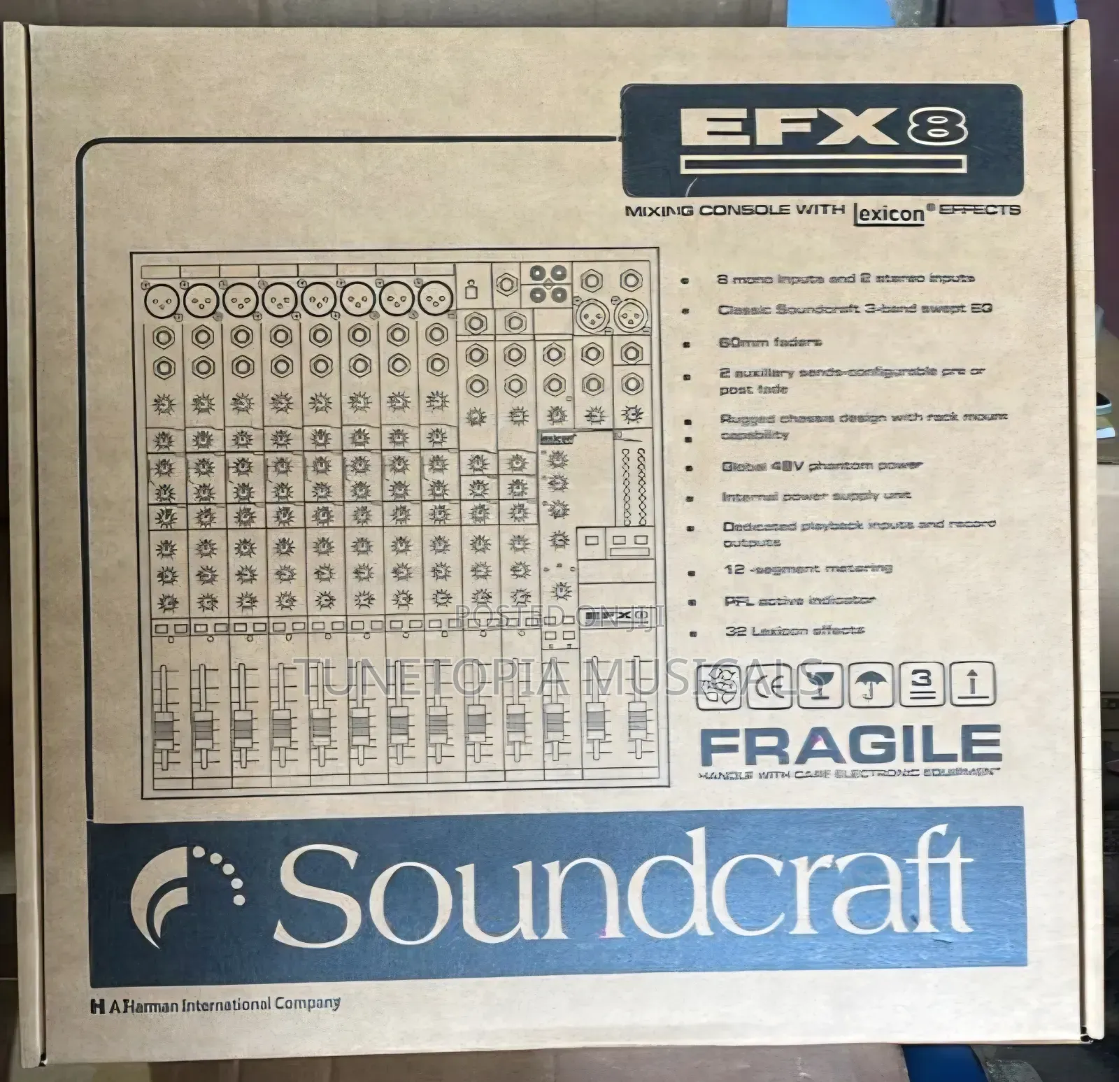 Soundcraft Efx8 8-Channel Analog Mixer