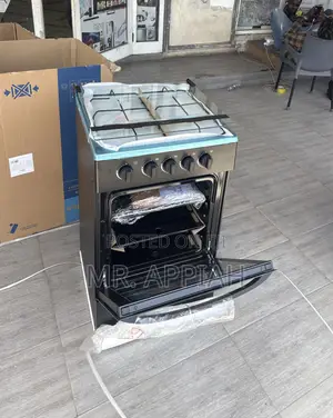 Quality Midea 50x50 4 Gas Burner With Grill(Black)Freestanding 