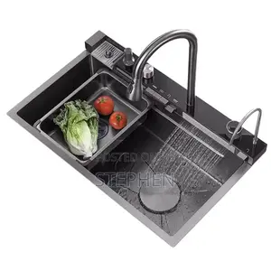 Smart Kitchen Sink Includes Faucet and Accessories
