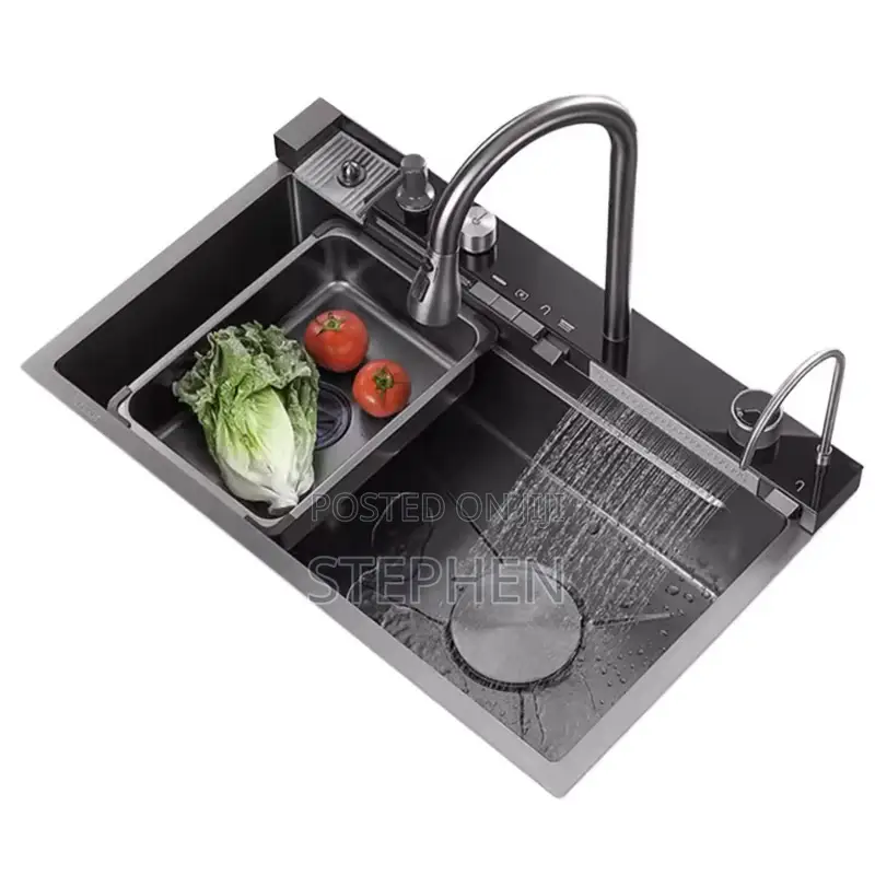 Smart Kitchen Sink Includes Faucet and Accessories