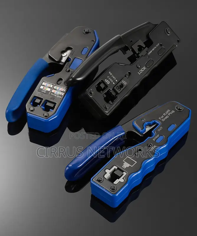Passthrough Crimping Tool for Ethernet Cable