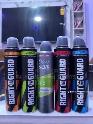 Sugar, Dove Men and Right Guard Sprays