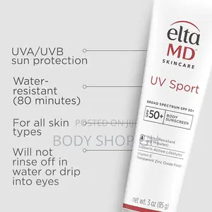 Eltamd Uv Sport Sunscreen Lotion SPF 50 -Face and Body Sunscreen Spf50
