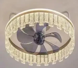 Luxury Crystal Fan With Light
