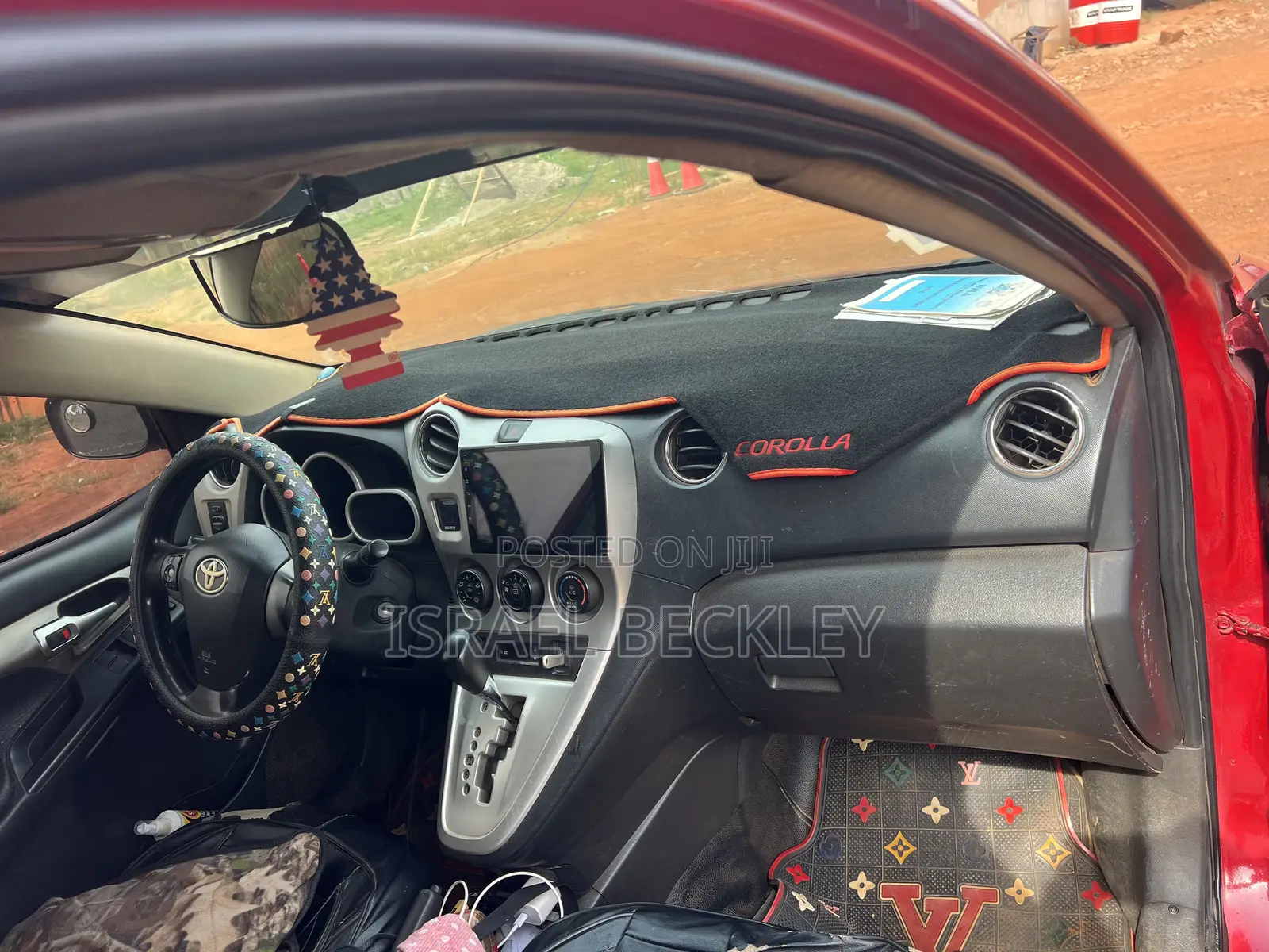 Toyota Matrix S Hatchback AWD (2.4L 4cyl 4A) 2010 Red