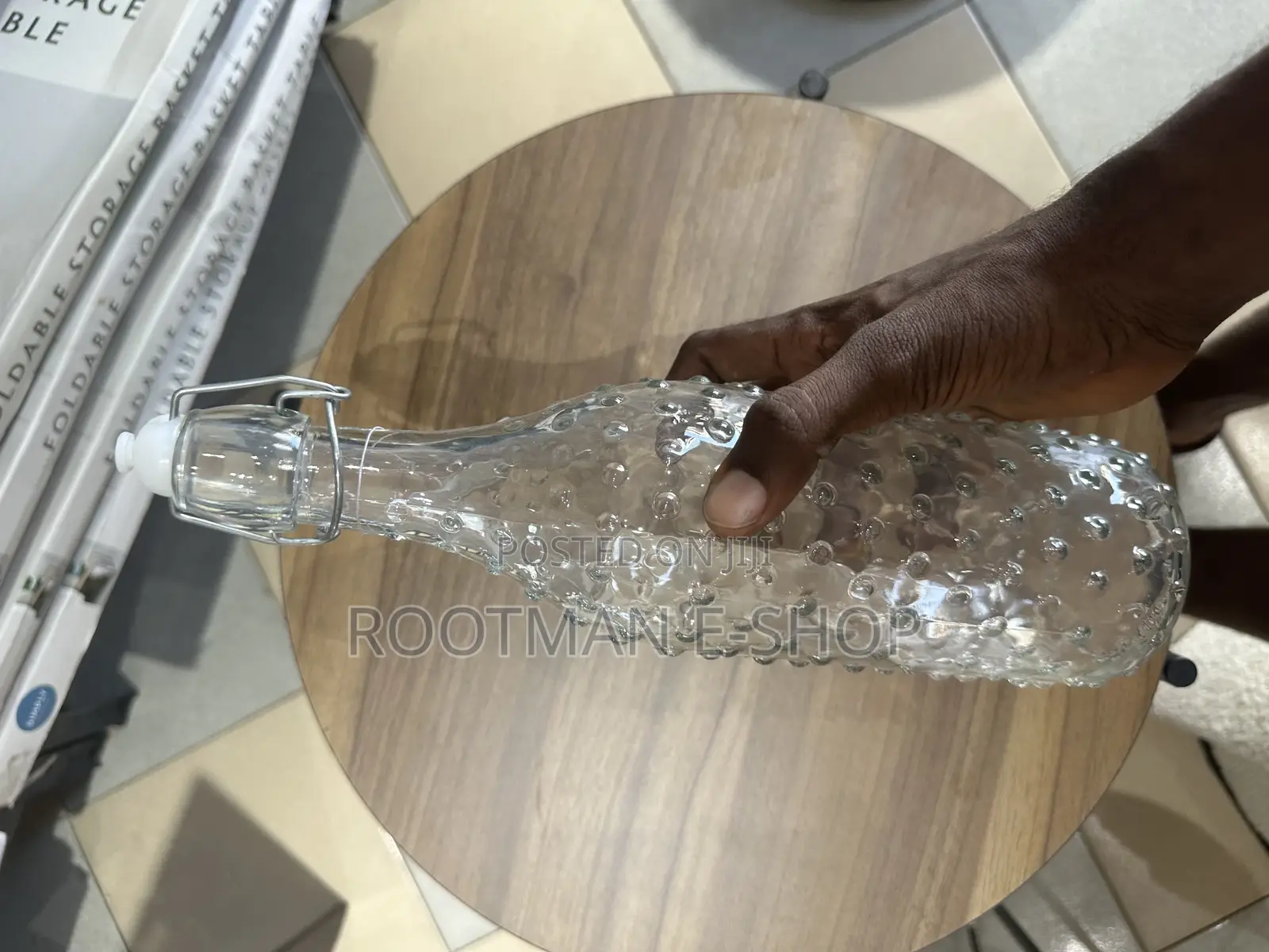 Decanter Bottle With Swing Top Cap, 1 L Each