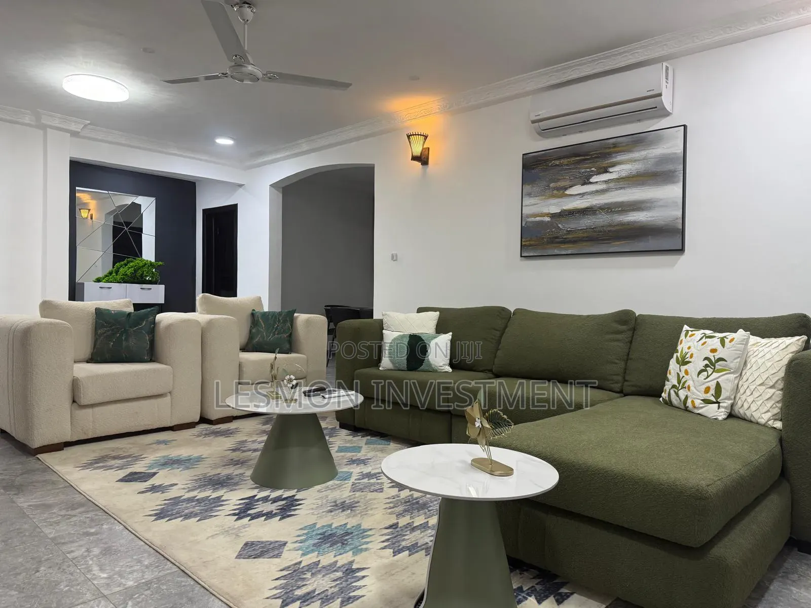 Furnished 2bdrm Apartment in Lesmon Investment, Papaye for rent