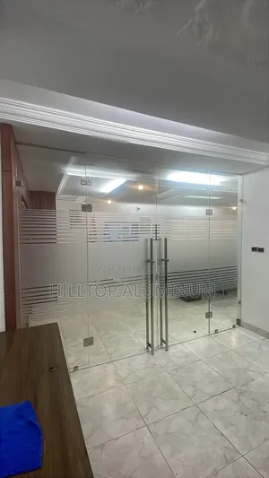 Frameless Swing Double Door Glass