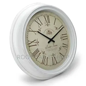 Chateau Joullian Classic Wall Clock, White, 61cm