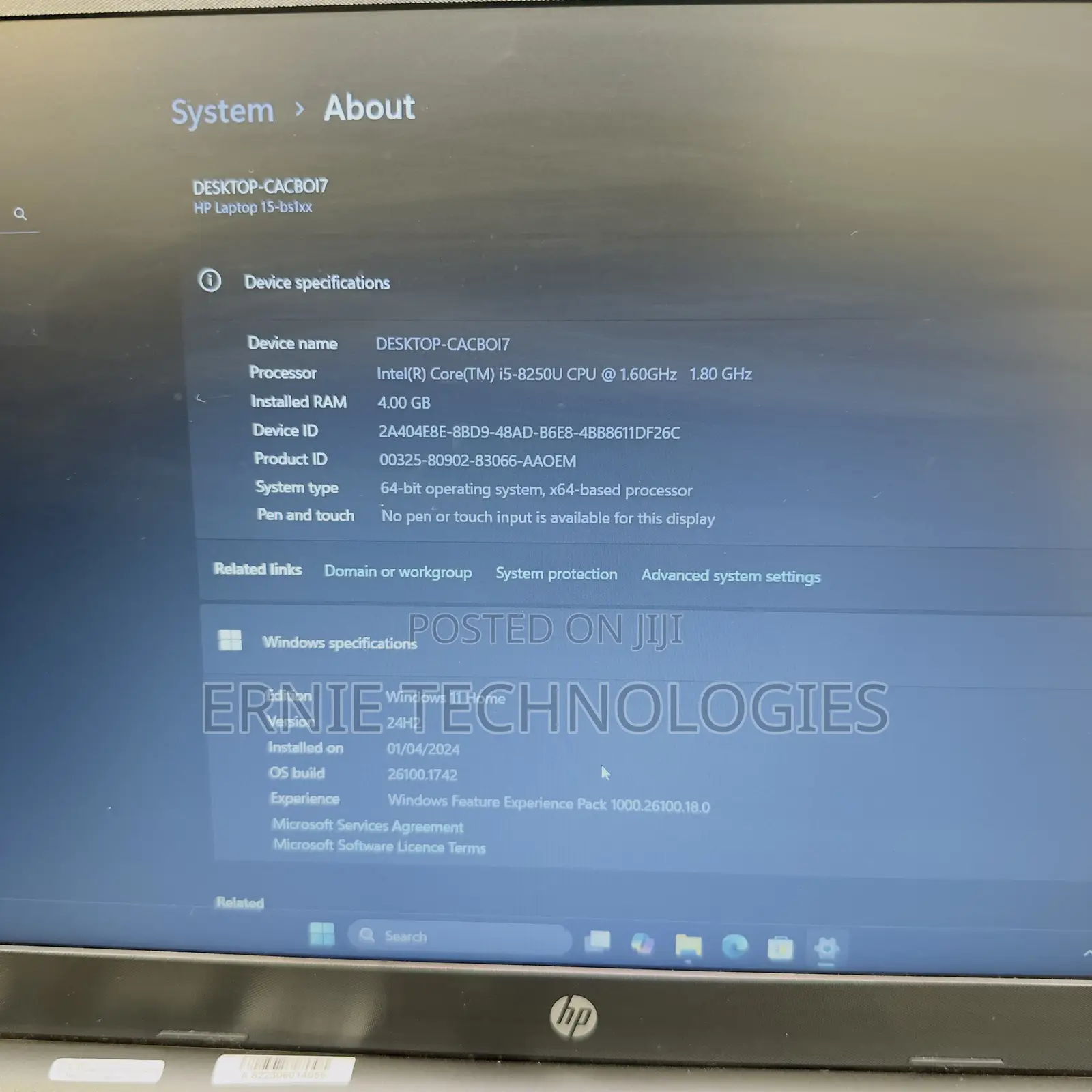 Laptop HP 15 4GB Intel Core i5 SSD 128GB