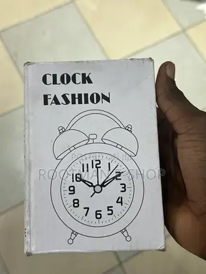 Twin Bell Analog Quartz Table Alarm Clock With Compact, Classic Design
