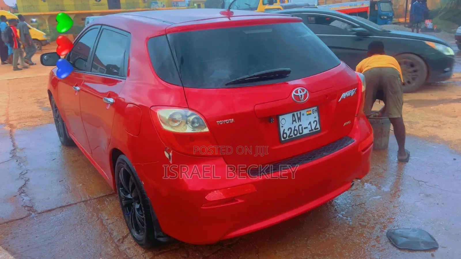 Toyota Matrix S Hatchback AWD (2.4L 4cyl 4A) 2010 Red