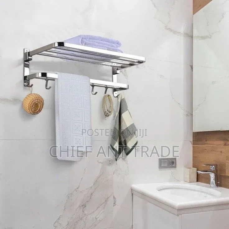 Chrome Adjustable Towel Rack / Bars