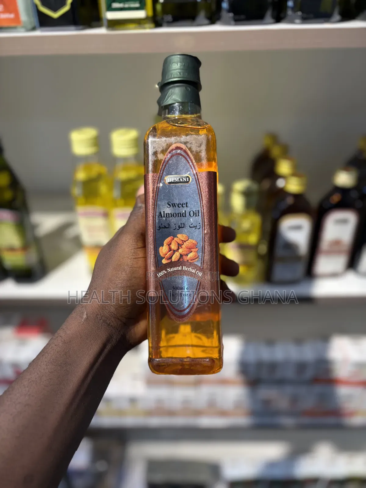 Sweet Almond Oil 500ml – Skin, Hair Natural Beauty Support