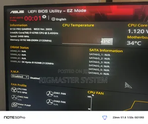 Asus B150 Pro Gaming Mother With 6700 Intel Core I7 Processor