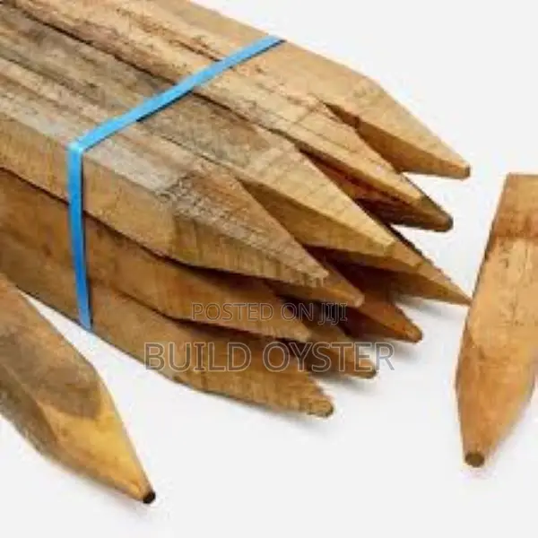 Wooden Pegs for Construction Foundation Works
