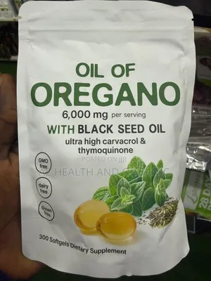 Oil of Oregano 6,000 Mg With Black Seed Oil Ultra High Carvcrol