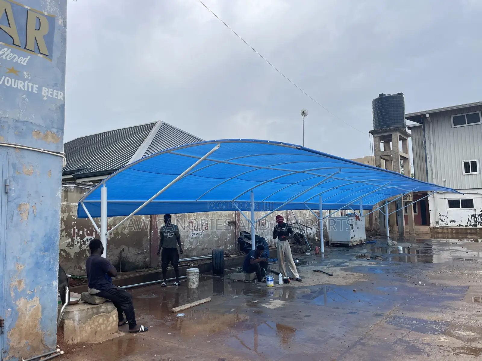 Carport Shade for Industrial Car Park