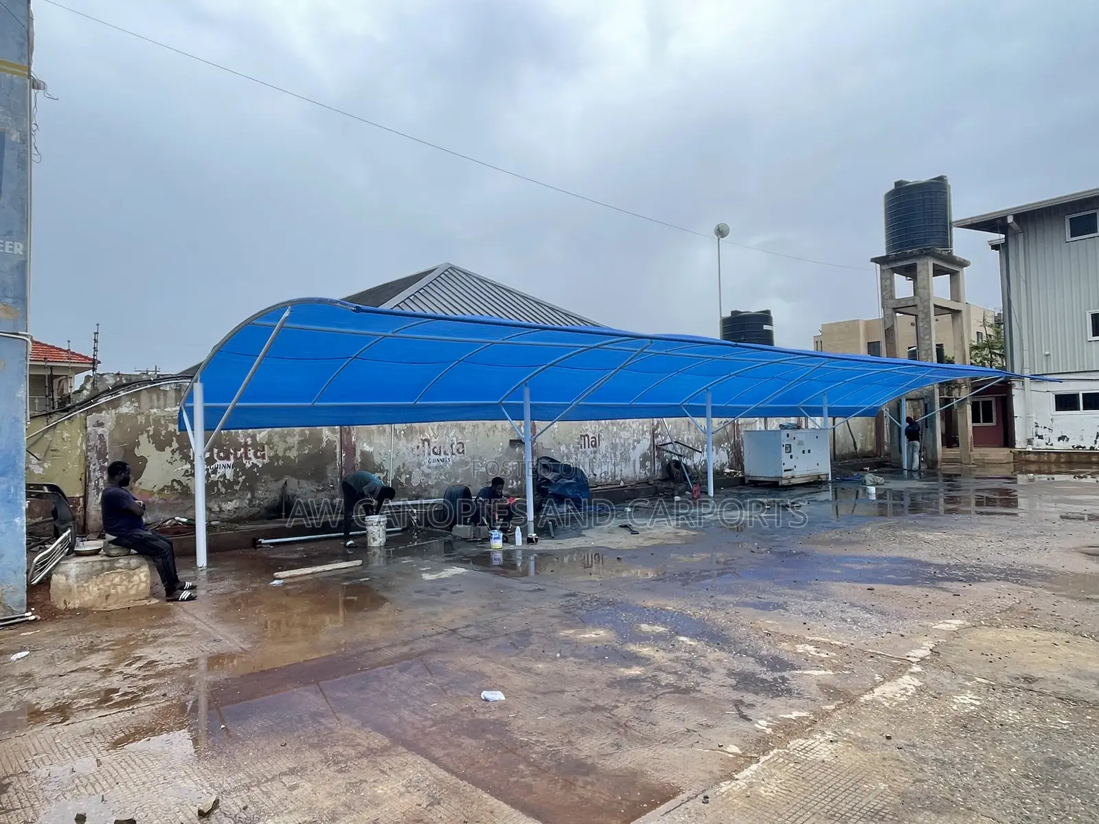 Carport Shade for Industrial Car Park