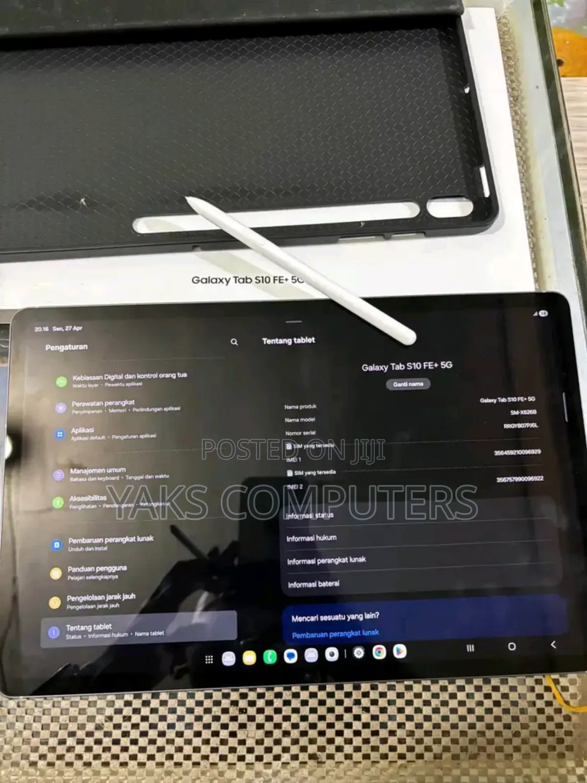 New Samsung Galaxy Tab S10 FE+ 256 GB Black