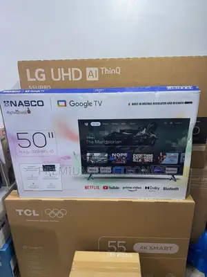Nasco 50" Google Tv | 2026 Smart HDR | Google Play, Nas-J50fbfl-G