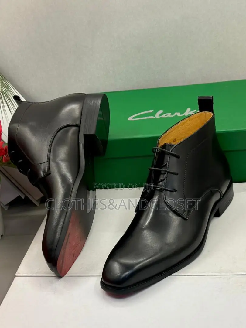 Black Leather Chukka Boots