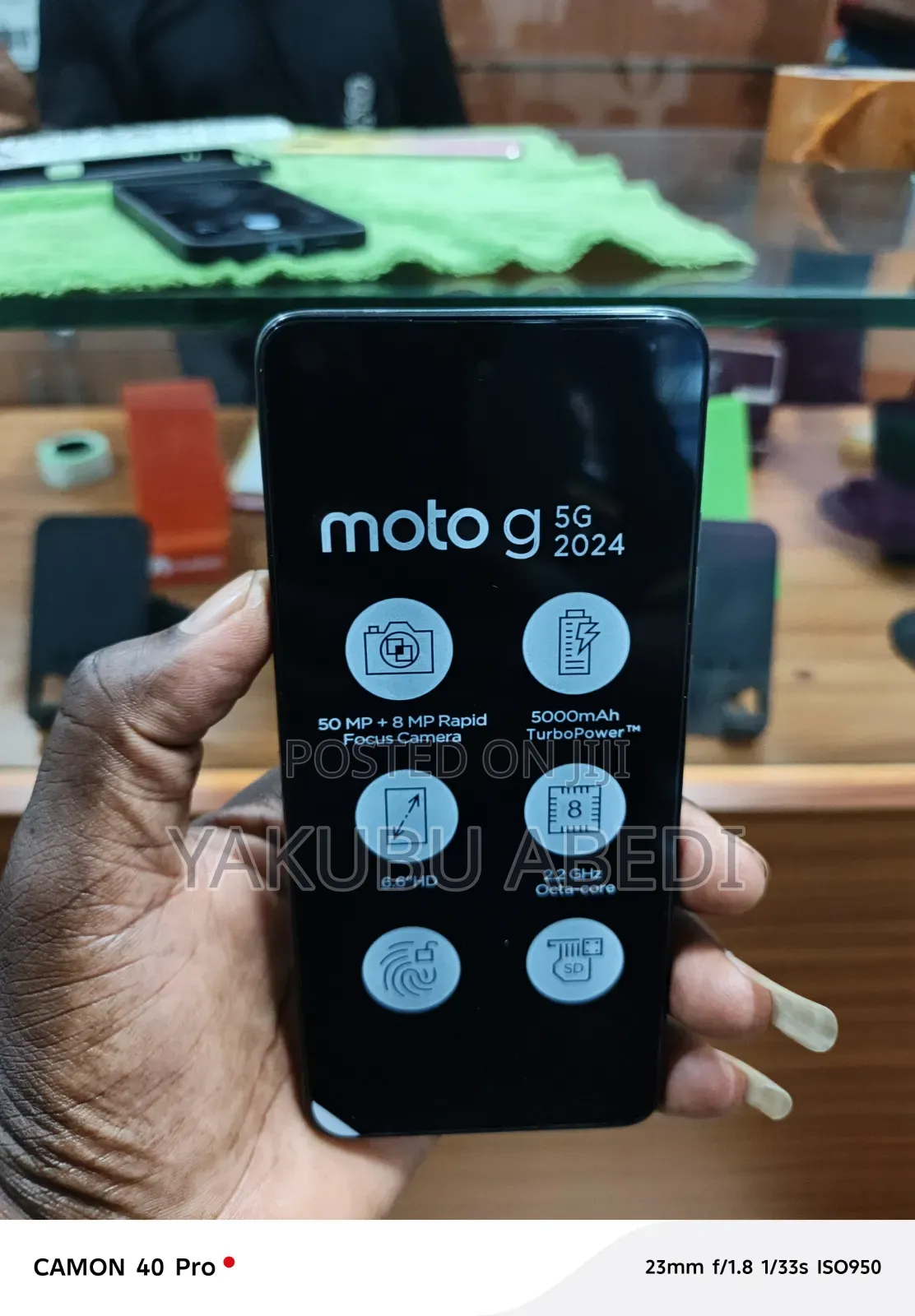 New Motorola Moto G 5G 128 GB Black
