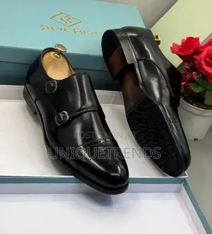 Steve Riots Double Monk Strap Leather Shoes