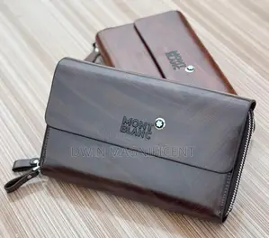 Mont Blanc Leather Zip Pouches