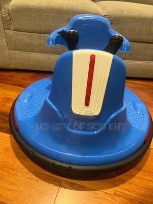 Babyjoy 12v Kids Electric Bumper Car 360° Rotatable Ride on Car Blue