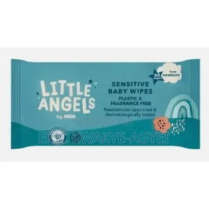 Little Angels Plastic Free Fragrance Free Sensitive Wipes(12x 60 Wipe)