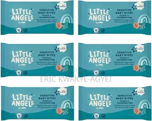 Little Angels Plastic Free Fragrance Free Sensitive Wipes(12x 60 Wipe)