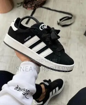 Campus Black and White, Black Lace Adidas